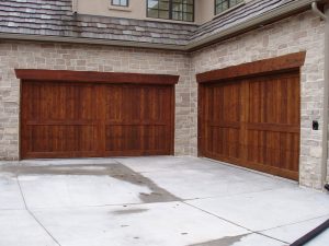 custom home garage door from Grand Timber Door